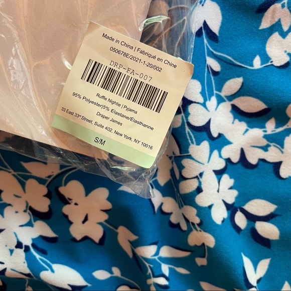 Draper James intimates and sleepwear ruffle nightgown s/m NWT - Picture 4 of 4